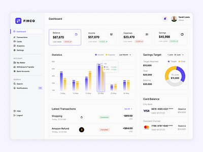 Fintech Dashboard 3d analytics app branding concept dashboard design finance fintech graphic design illustration interface logo ui ux web