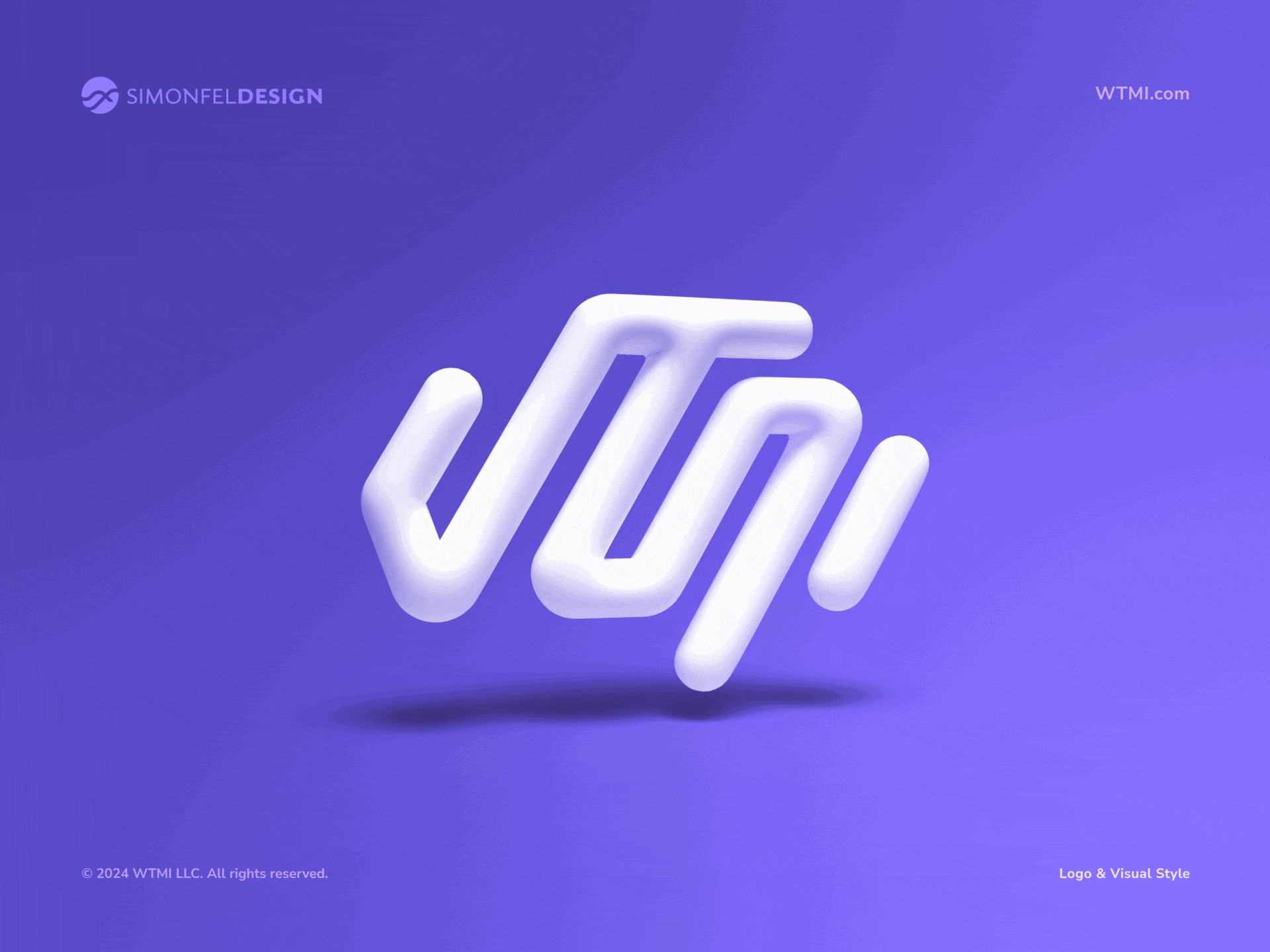 Logo & Visual Style for WTMI big data brain business cloud cognition customer experience data ecommerce iot mind path purple saas sales scalable software startup tech w wtmi