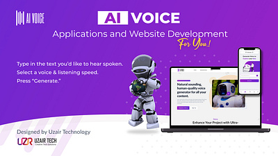 Ai Voice ai ai voice applications figma ui website development