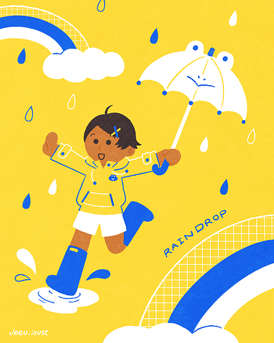 rain drop illustration branding design graphic design illustration 일러스트