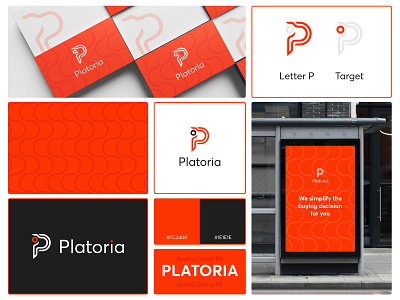 Platoria Logo Design ai design branding graphic design logo pattern poster