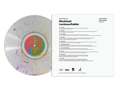 The back cover, largely typography and layout. branding graphic design layout logo product design