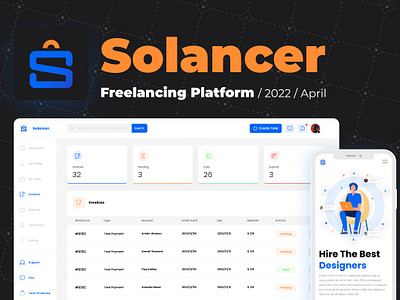 Solancer - Freelancing Platform Design figma freelancing logo ui ui ux ux website wordpress