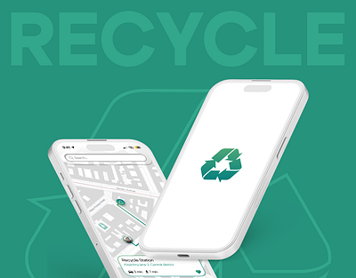 Recycle - iOS App app app design design dribble eco eco friendly ecology gradient green interface ios iphone mobile recycle ui uiux user experience user interface ux zero waste