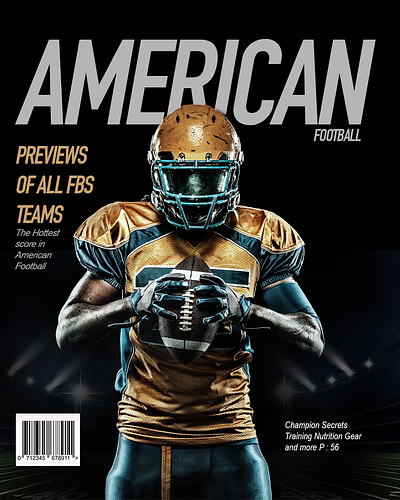 American Football Poster branding graphic design logo poster ui