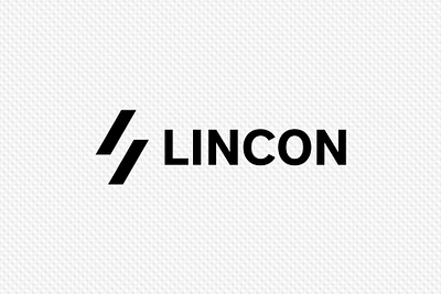 LinCon branding design flat logo minimal vector