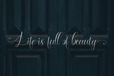 Life is full of beauty - diary handwritting script font beauty beauty font design font free font handwritten handwritten font illustration inspiration jrray studio jrraystudio new qoutes script font spa trendy trendy font typography