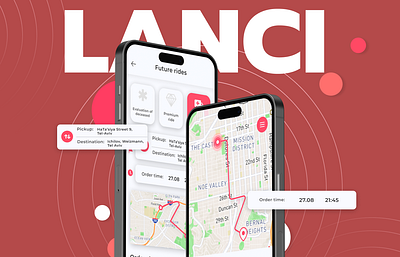 Lanci - Emergency Rides Management App design ios development mobile application mobile development services ui