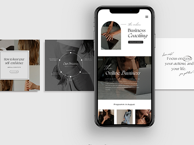 Business Coaching Mobile App creative dribbel figma mobile app post ui ux