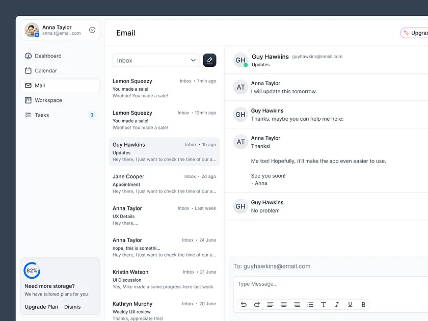 Email UI designs, themes, templates and downloadable graphic elements ...