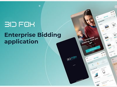 BIDFOX Digital Bidding and Auctioning Application interaction ui visualdesign