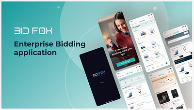 BIDFOX Digital Bidding and Auctioning Application interaction ui visualdesign