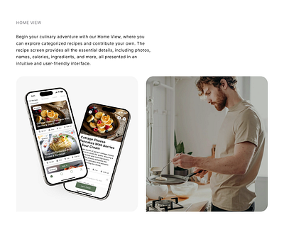 Cooking Mobile App · Recipe App · UI Design · Home View app design cooking app ios mobile app mobile app design product design recipe app ui ui design uiux uiux design ux ux design