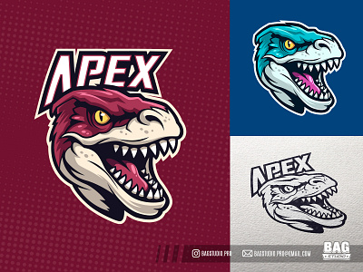 Raptor Esport Logo Template monster