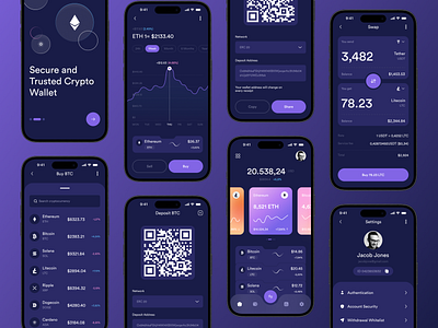 Crypto exchange mobile app app design bitcoin blockchain crypto cryptocurrency exchange mobile tokens trading ui design ux design web 3