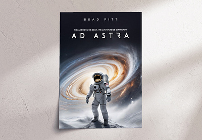 AD ASTRA Conceptual Movie Poster graphic design movie poster poster