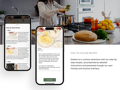 Cooking Mobile App · Recipe App · UI Design app app design cooking app ios mobile app mobile app design product design recipe app ui ui design uiux uiux design ux ux design