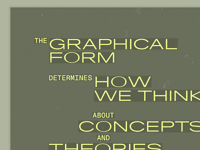 The Graphical Form graphic design poster quote texture typography