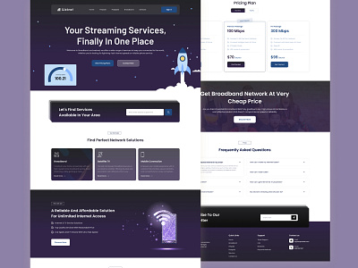 ISP📡 Website UI Design design graphic design internet service provider isp landing page ui ui design ui ux web design website wifi