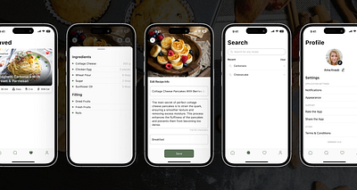 Cooking Mobile App · Recipe App · UI Design app app design cooking app design ios mobile app mobile app design recipe app ui ui design ux ux design