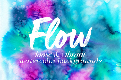 Flow - Watercolor Backgrounds