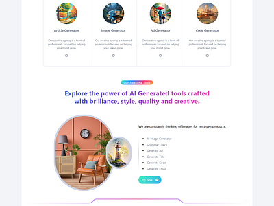 Generative AI Landing Page ai ai admin ai dashboard ai generative ai landing page ai template article generative cgatgpt template chatbot code generative dashboard generative ai image generative landing page title generative