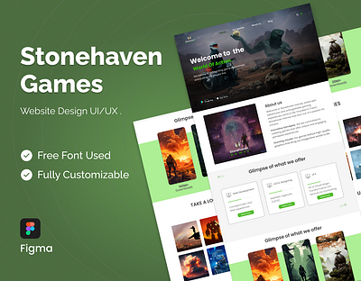 Stonehaven Games Website Design Ui/Ux. app app design branding design graphic design ui ux web website design