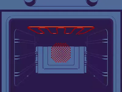 Don't go baking my heart 3d animation baking celshader cinematic cooking flat food heat hot loop melt motion graphics oven reel vector