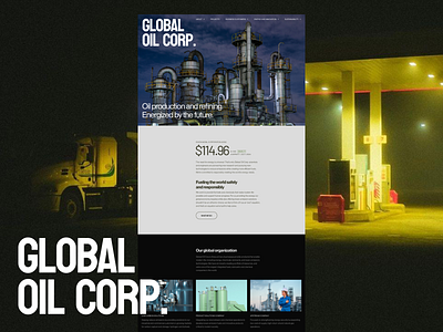Corporate Website for Oil Company brand design business company website corporate website oil company web