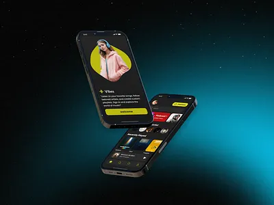 Vibes ! Music App UI Design android app app application design free ios ios app mobile music music app ui music platform music player music player ui streaming trend trend music app trend ui ui ui design uiux