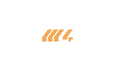M4 branding construction graphic design logo logogram minimal modern monogram