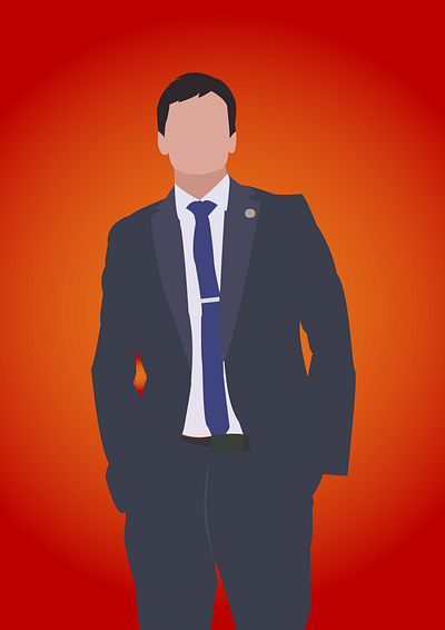 Suit animation design ills illustration