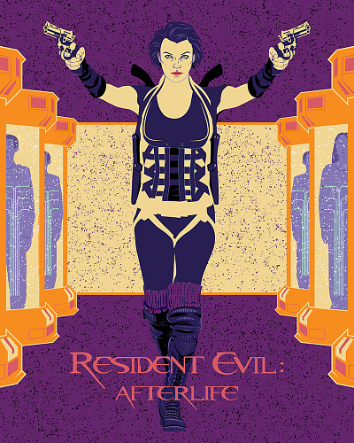 Resident Evil: Afterlife graphic design posterillustration