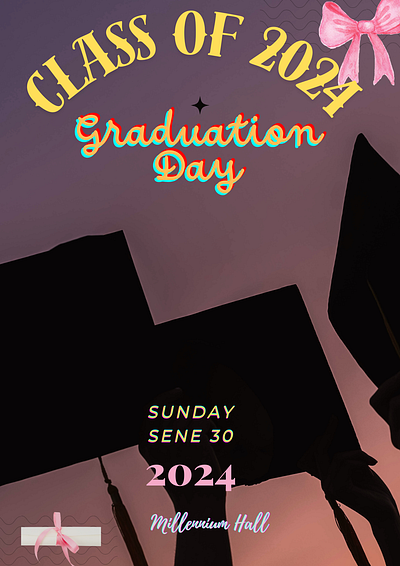 Minimalist graduation poster