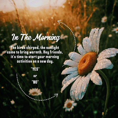 In The Morning graphic design