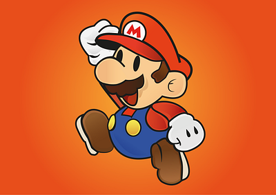 Mario Animated design graphic design illustration