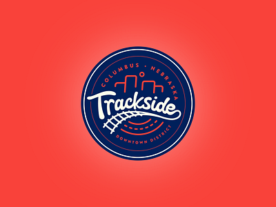 Trackside Downtown District branding design graphic design logo vector