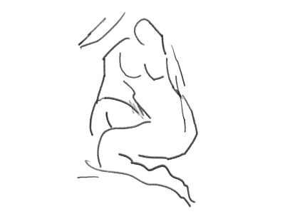 Pose I abstract act art brutal clean conceptual darwing design illustration lines minimal painting pose poster sketch woman