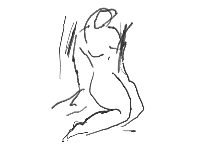 Pose II abstract act art brutal drawing illu illustration lines minimal minimalism painting pose sketch