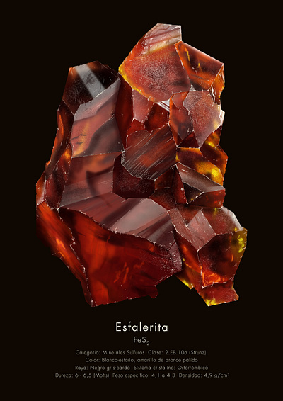 Sphalerite illustration scientific illustration