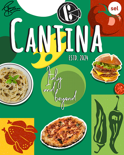 Cantina: Italy and Beyond branding graphic design logo