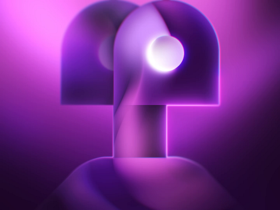 141 👨‍🎤🟣 2d animation branding circle dark design figure glow illustration loop motion person purple rotating round shiny ui