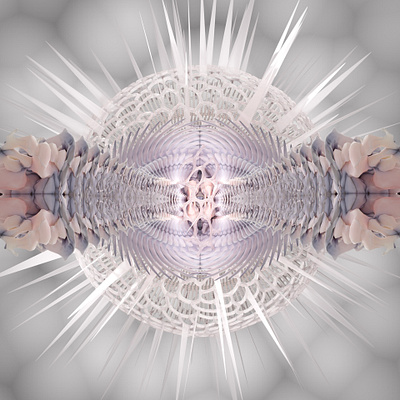 radiolaria + spine 3d blender graphic design