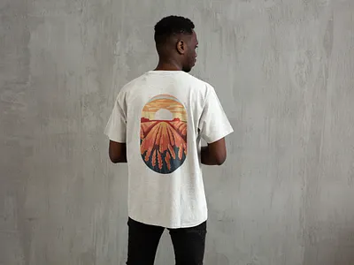Sunrise and Sorghum T branding design graphic design illustration merch merchandise