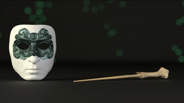 The House of Gaunt - Harry Potter/THOG 3d 3dmodeling animation blender blender 3d blender3d blenderart cyclesrender design gaunt graphic design harry potter mask masquerade render slytherin the house of gaunt tom riddle voldemort wand