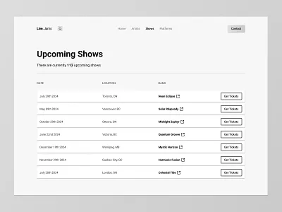 Music Company: Page Design design hero section landing page music ui ui design ux ux design web design web page