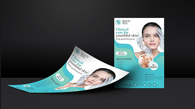 Skincare flyer design branding flyer graphic design poster social media poster