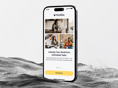 AI Task Manager UI/UX | Fretbin | ADHD Planners ai app app design design interface mobile app ui ux