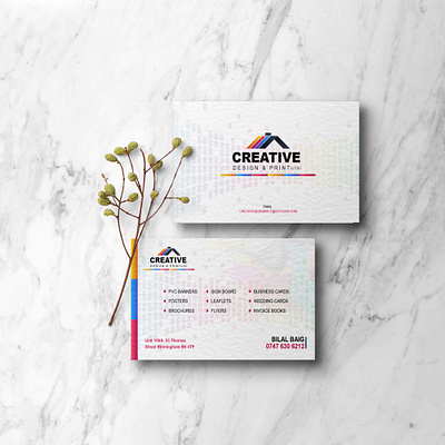 Creative Design & Print Project businesscard card design flyer graphic design illustration poster typography