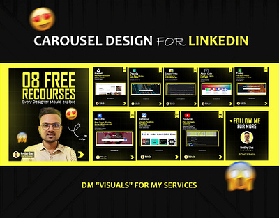 Linkedin Carousel Design carousel design graphic design hridaydas99 instagram carousel instagram post linkedin carosel linkedin post social media post design